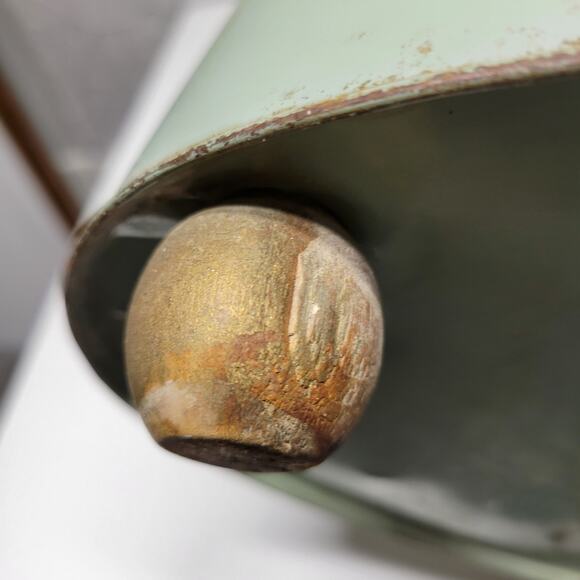 Vintage Plymouth Tole Hand Painted Umbrella Stand Metal Toleware Ball Footed - Picture 13 of 16